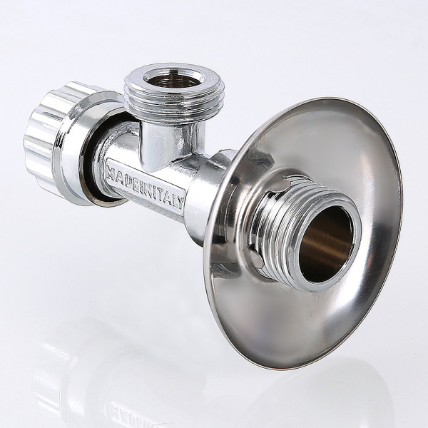 Кран угловой 1/2"х1/2" НН вентильный Valtec с чашкой VT.281.GBC.0404