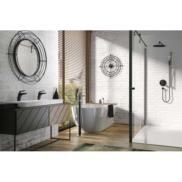 Смеситель для раковины Kludi Balance черный, донный клапан (520238775) Смеситель для раковины Kludi Balance черный, донный клапан (520238775)