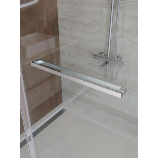 Душевая дверь Cezares Lux 100x195 стекло прозрачное, профиль хром (LUX-B-FS-11-100-C-CR)