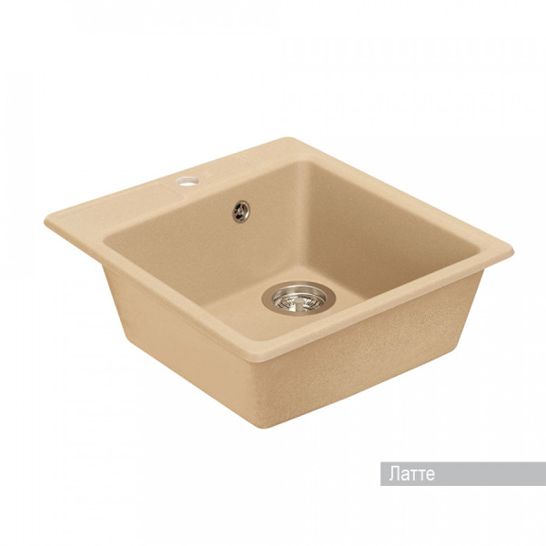 Мойка для кухни врезная Aquaton Парма 470x510x190 латте (1.A713.0.32P.M26.0)