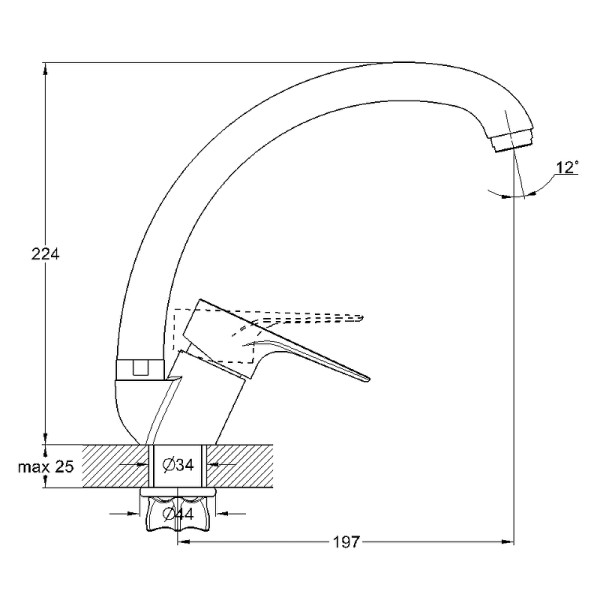 Смеситель для кухни G.lauf бронзовый (NUD4-A045KT) Смеситель для кухни G.lauf бронзовый (NUD4-A045KT)