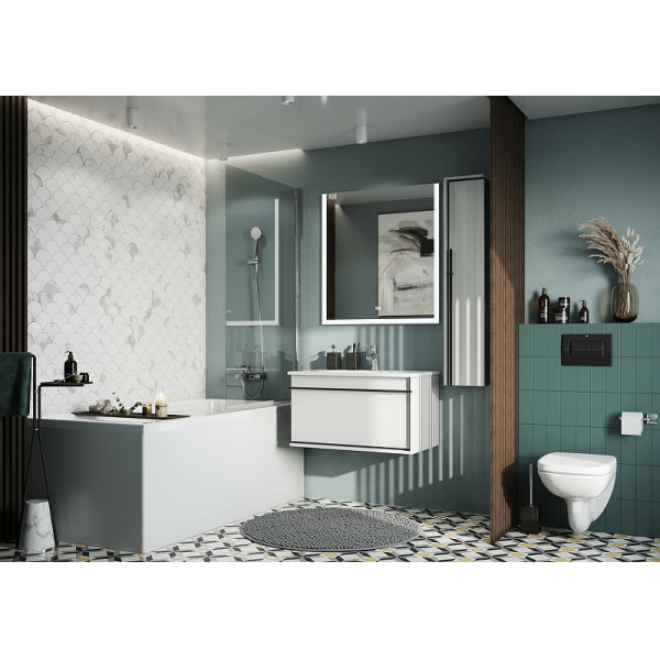 Тумба подвесная Roca Aneto 78,5x45x42,9 белый (857430806)