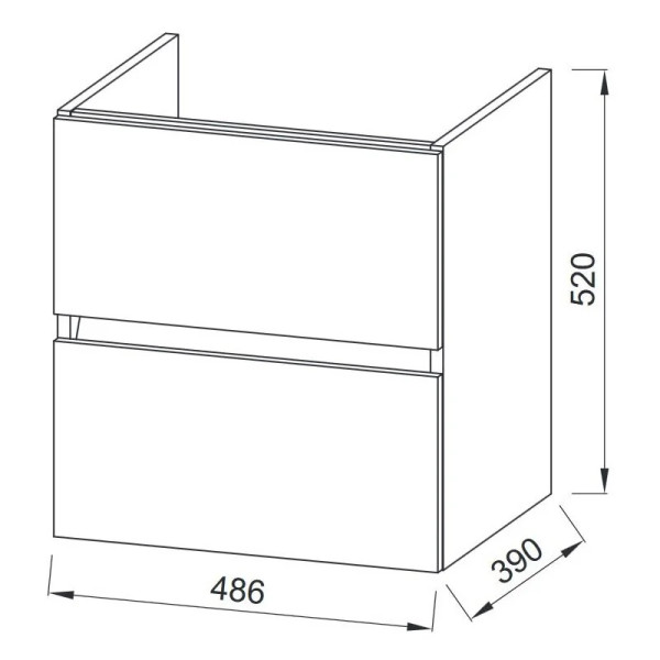 Тумба подвесная Jacob Delafon Tolbiac 48,6 белый глянец (EB1378-J5) Тумба подвесная Jacob Delafon Tolbiac 48,6 белый глянец (EB1378-J5)