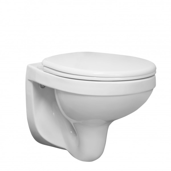 Унитаз подвесной Santeri Альфа 355x54x380 с сиденьем полипропилен белый (1.3255.9.S00.00B.0)