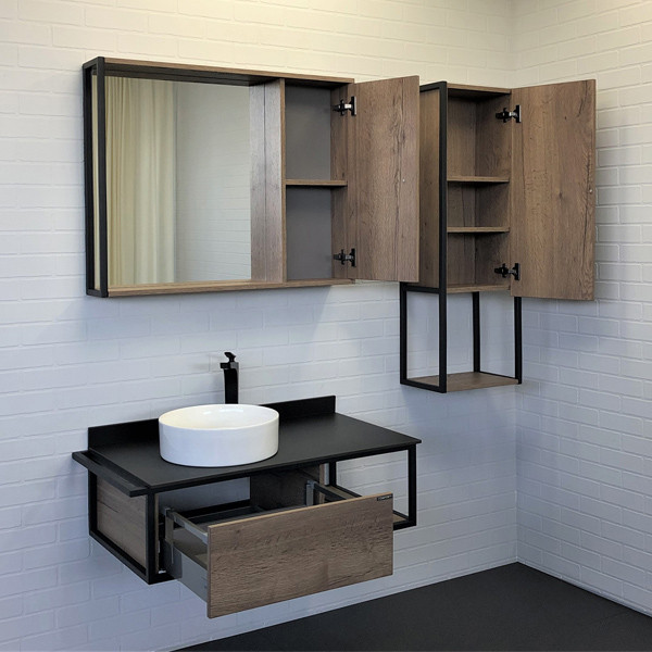 Тумба подвесная Comforty Лима 945x390x520 антрацит матовый (00-00001458) Тумба подвесная Comforty Лима 945x390x520 антрацит матовый (00-00001458)