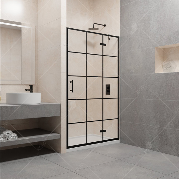 Душевая дверь RGW Passage 120x195 стекло прозрачное, профиль черный (41080712-84R) Душевая дверь RGW Passage 120x195 стекло прозрачное, профиль черный (41080712-84R)