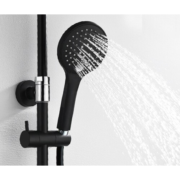 Система душевая WasserKRAFT A17401 черная Система душевая WasserKRAFT A17401 черная