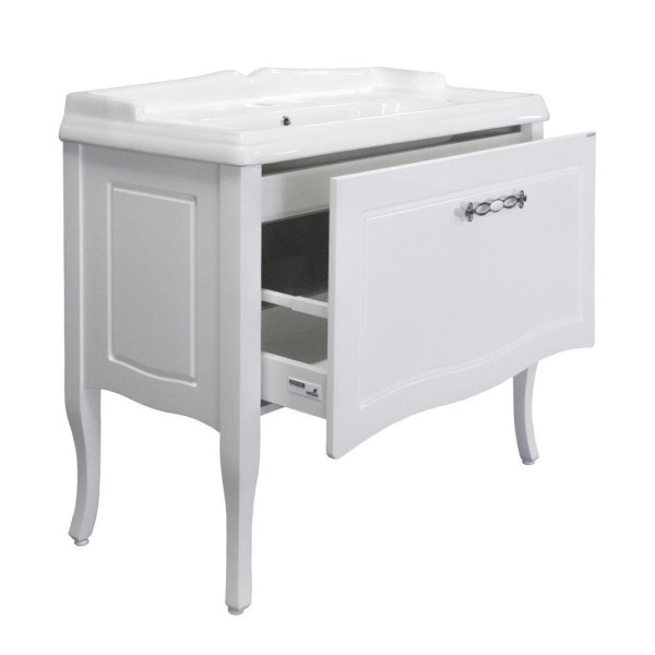 Тумба напольная Comforty Осло 1015x890x490 бетон светлый матовый с раковиной (00-00017943)