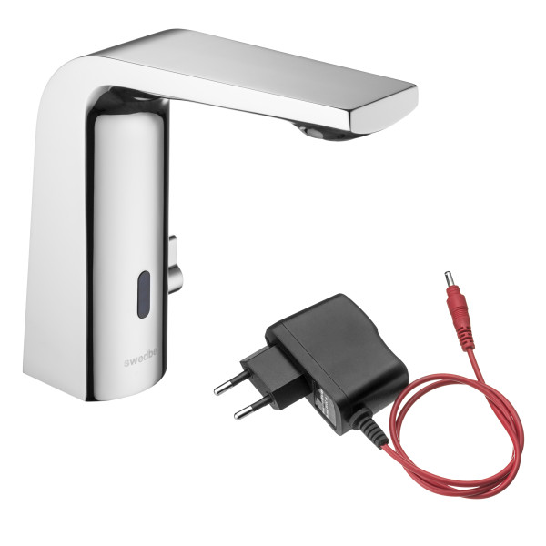 Смеситель для раковины Swedbe Europe 6020-220 с блоком питания 220В хром (6020-220)