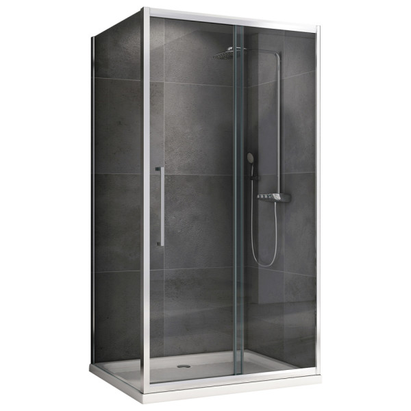Душевой уголок Abber Schwarzer Diamant 50x50x195 стекло прозрачное, профиль хром (AG30150H-S50) Душевой уголок Abber Schwarzer Diamant 50x50x195 стекло прозрачное, профиль хром (AG30150H-S50)