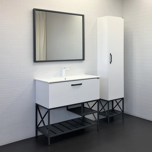 Тумба напольная Comforty Бонн 910x870x465 дуб дымчатый матовый с раковиной (00-00001421) Тумба напольная Comforty Бонн 910x870x465 дуб дымчатый матовый с раковиной (00-00001421)