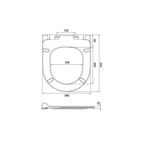 Сиденье для униаза Aquatek Европа с микролифтом белое (AQ0004-00)