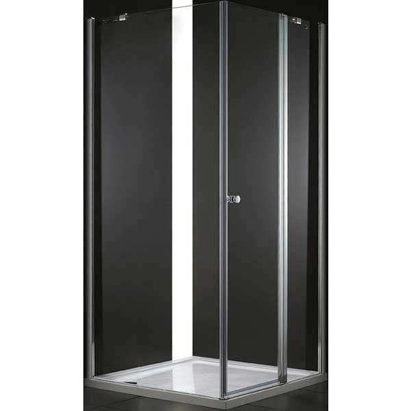 Душевой уголок Cezares Elena 90x90x195 стекло рифленое, профиль хром (ELENA-W-A-12-90-P-Cr-R)