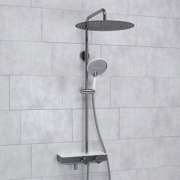 Душевая система WasserKRAFT хром (A113.117.059.CH Thermo)
