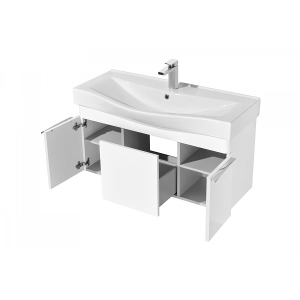 Тумба подвесная Aquaton Беверли 966x357x455 белый (1.A236.7.01B.V01.0)