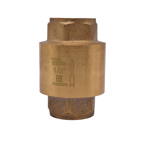 Клапан обратный вертикальный 3/4" TeRma (с латунным седлом) (33963) Клапан обратный вертикальный 3/4" TeRma (с латунным седлом) (33963)
