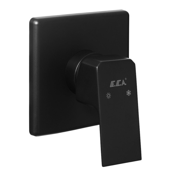 Смеситель для душа E.C.A. Tiera внешняя часть черный (102167105C1EX-K)