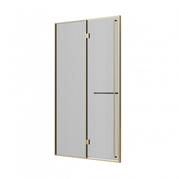 Душевая дверь Roca Apex 120x200  L стекло тонированное, профиль золото матовое (Z.RU93.0.778.9)