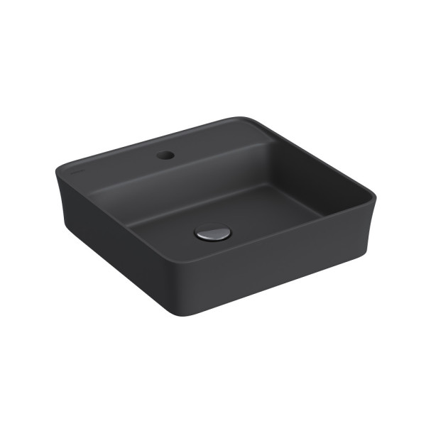 Раковина накладная Berges Ego SL 45х45 см матовая антрацит (182024) Раковина накладная Berges Ego SL 45х45 см матовая антрацит (182024)