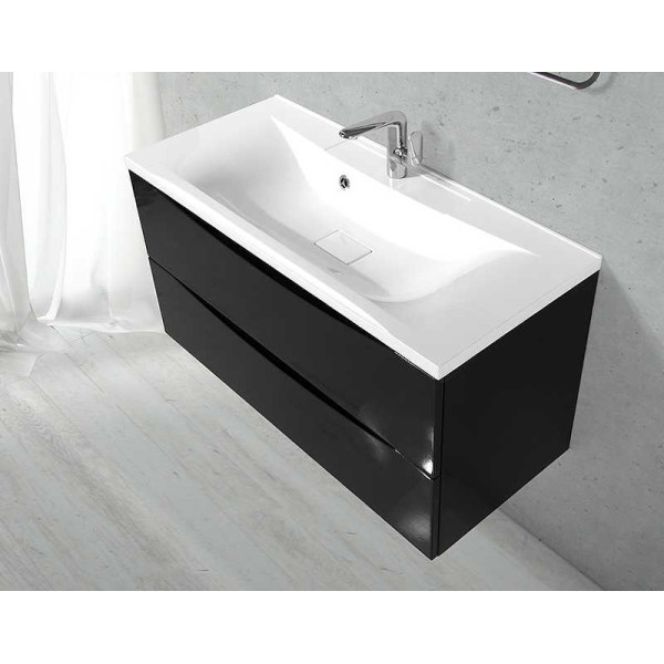 Тумба подвесная BelBagno Marino 100 Nero Lucido (MARINO-1000-2C-SO-NL-P)