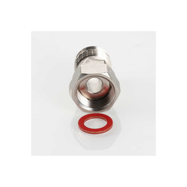 Переход с накидной гайкой 1/2" ВН Valtec (никель) (VTr.613.N.0404) Переход с накидной гайкой 1/2" ВН Valtec (никель) (VTr.613.N.0404)