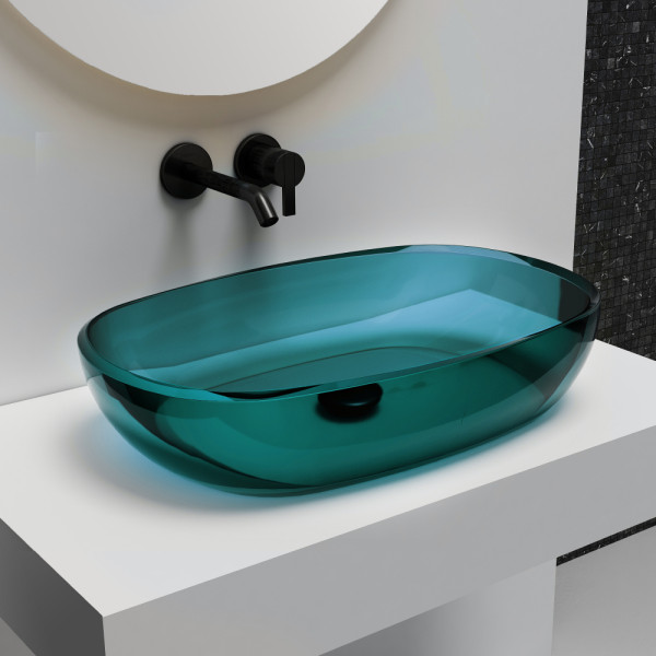 Раковина накладная Abber Kristall 600x400 бирюзовый (AT2805Aquamarin) Раковина накладная Abber Kristall 600x400 бирюзовый (AT2805Aquamarin)