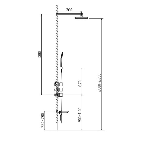 Душевая система Timo Tetra-thermo хром внешняя часть внутреняя часть (SX-0199/00SM) Душевая система Timo Tetra-thermo хром внешняя часть внутреняя часть (SX-0199/00SM)