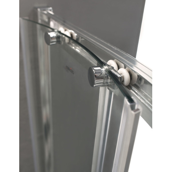 Душевая перегородка Cezares Anima 150x195 стекло прозрачное, профиль хром (ANIMA-W-BF-1-150-C-Cr)