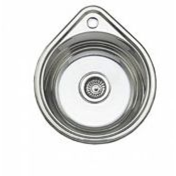 Мойка врезная Ledeme 450x390x170 (0.8мм) выпуск 3 1/2" глянцевая (L94539)