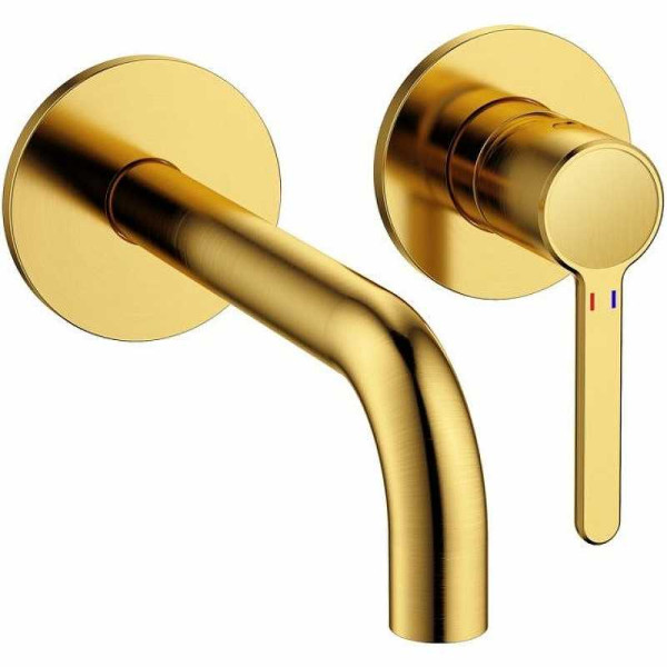 Смеситель для раковины встраиваемый Cezares Eco брашированное золото (ECO-DI-BORO)