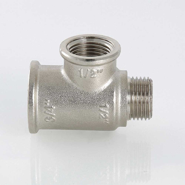 Тройник переходной 3/4"х3/4"х 1/2" ВВН Valtec (никель) (VTr.134.RN.040505) Тройник переходной 3/4"х3/4"х 1/2" ВВН Valtec (никель) (VTr.134.RN.040505)