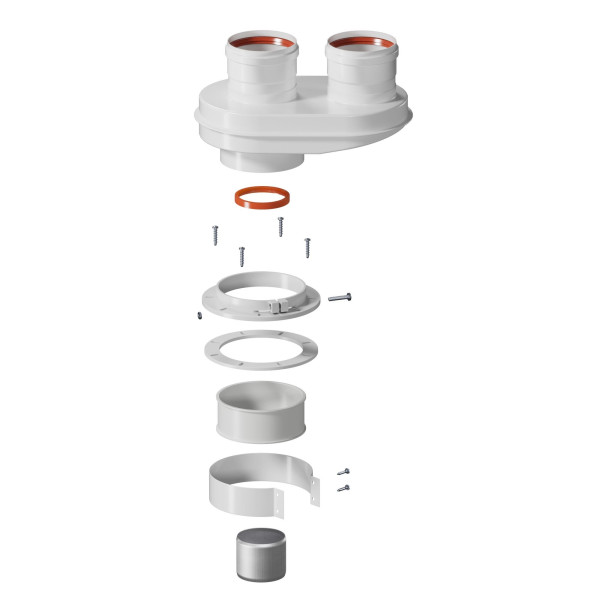Адаптер моноблочный Okseler для перехода на двухтрубную систему D80/80 (oks00024)