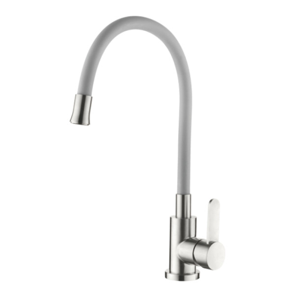 Смеситель для кухни Ledeme серый, гибкий излив (L74004-9) Смеситель для кухни Ledeme серый, гибкий излив (L74004-9)