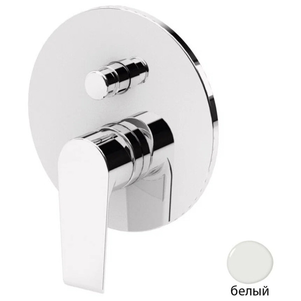 Смеситель для душа Cezares Nautic встраиваемый, белый матовый (NAUTIC-VDIM-BIO)