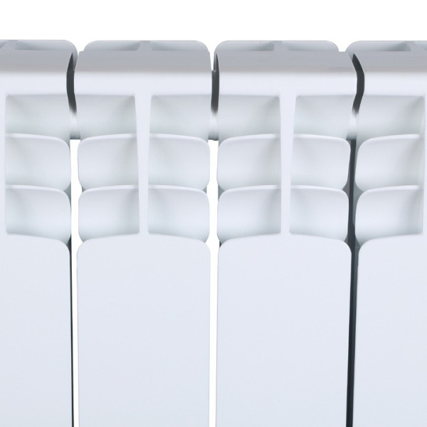 Радиатор биметаллический Stout Space 500 14 секций (нижнее правое подключение RAL9016) (SRB-0320-050014)