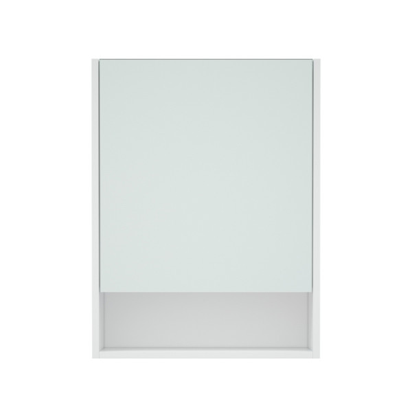 Шкаф зеркальный Melodia Универсал 500х150х700 распашная дверь белый (MFR80048WT)