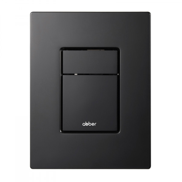 Клавиша смывная Abber черная матовая (AC0123MB)