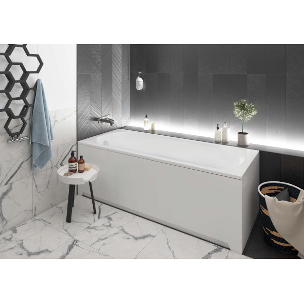 Ванна акриловая Aquatek ECO-Friendly Ника 170x750x44 только чаша без каркаса экрана и слив перелива белая (NIK170-0000001)