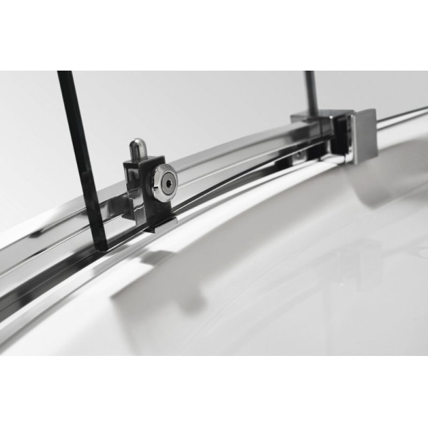 Душевой уголок Cezares Stylus-M 90x90x195 стекло прозрачное, профиль хром (STYLUS-O-M-R-2-90-C-Cr)