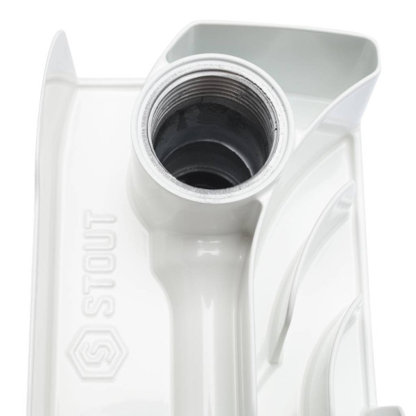 Радиатор биметаллический Stout Space 500 (11 секций) боковое подключение (белый RAL 9016) (SRB-0310-050011)