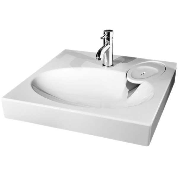 Раковина подвесная Azario Elegance 59,2x9x59,2 белая (CS00078300)