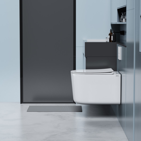 Унитаз подвесной Abber Ultra с ультратонким ободком белый (AC1302)