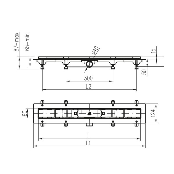 Лоток душевой 350 мм. MCH Chudej Line (рамка из нерж. ст., решетка нерж. сталь глянцевая, боковой слив D 40) CH350LN Лоток душевой 350 мм. MCH Chudej Line (рамка из нерж. ст., решетка нерж. сталь глянцевая, боковой слив D 40) CH350LN