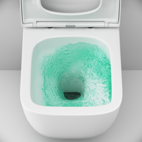 Унитаз подвесной AM.PM Gem Aquaspin с сиденьем микролифт белый (C901901SC)