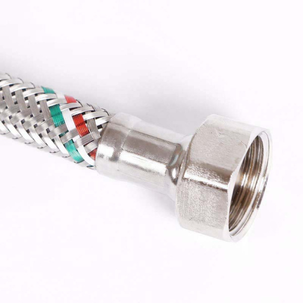 Подводка гибкая Uni-Fitt 600 мм 1/2" НВ DN 8 оплётка из нерж. стали (501S2006) Подводка гибкая Uni-Fitt 600 мм 1/2" НВ DN 8 оплётка из нерж. стали (501S2006)