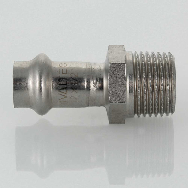 Переход Valtec 22*1/2"Н (нерж.ст., пресс) (VTi.901.I.002204)