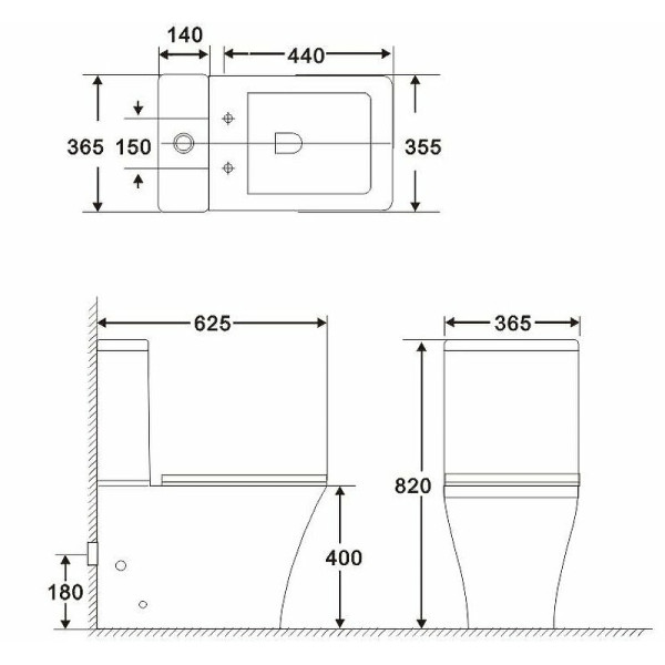 Чаша напольного унитаза BelBagno Marmi (BB052CPR)