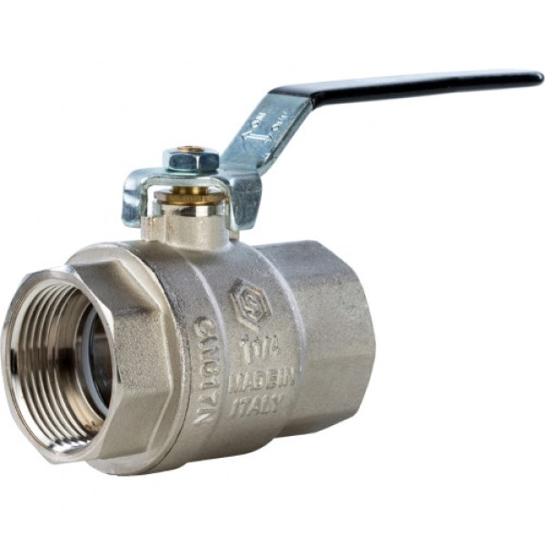 Кран 1 1/4" ВВ шаровый Stout (черная ручка, полнопроходной) SVB-0001-000032 Кран 1 1/4" ВВ шаровый Stout (черная ручка, полнопроходной) SVB-0001-000032