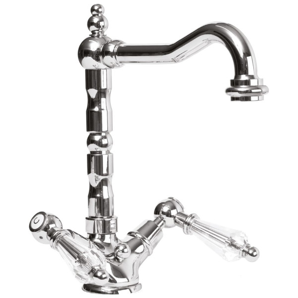 Смеситель для раковины Cezares Diamond хром, ручки рычаг - кристалл Swarovski (DIAMOND-LS2-01-Sw) Смеситель для раковины Cezares Diamond хром, ручки рычаг - кристалл Swarovski (DIAMOND-LS2-01-Sw)