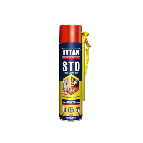 Пена монтажная Tytan Ergo STD O2 500 мл (21345) Пена монтажная Tytan Ergo STD O2 500 мл (21345)